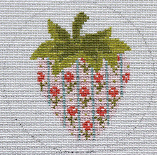 Strawberries: Pink with Flowered stripes