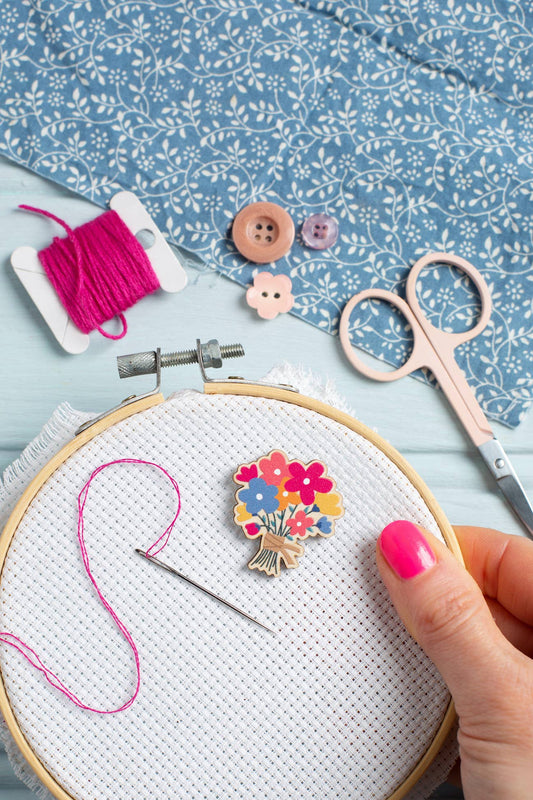 Flower Posy Magnetic Needle Minder | Gift for Crafters