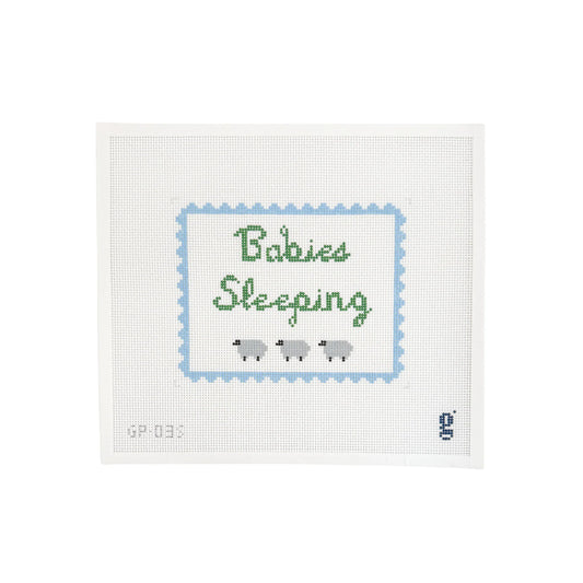 Babies Sleeping Canvas Blue