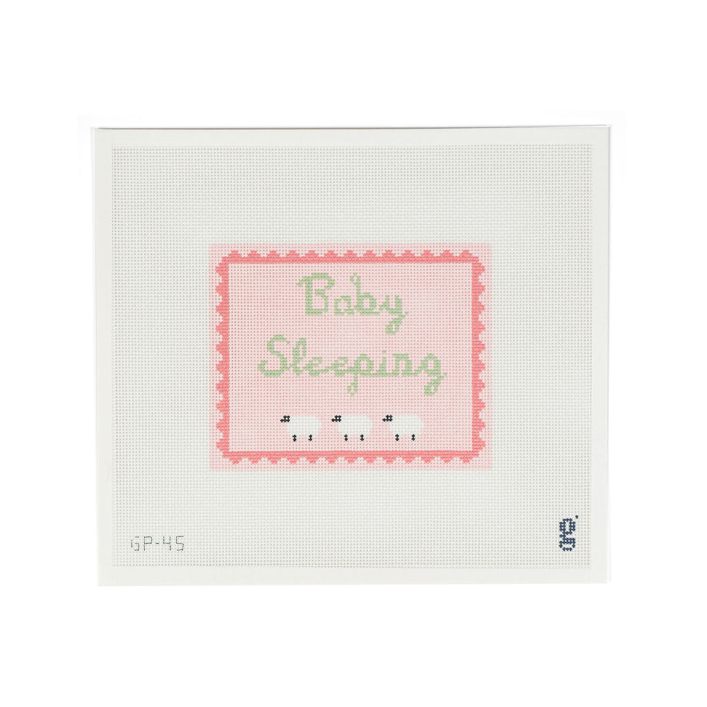 Baby Sleeping Canvas Pink