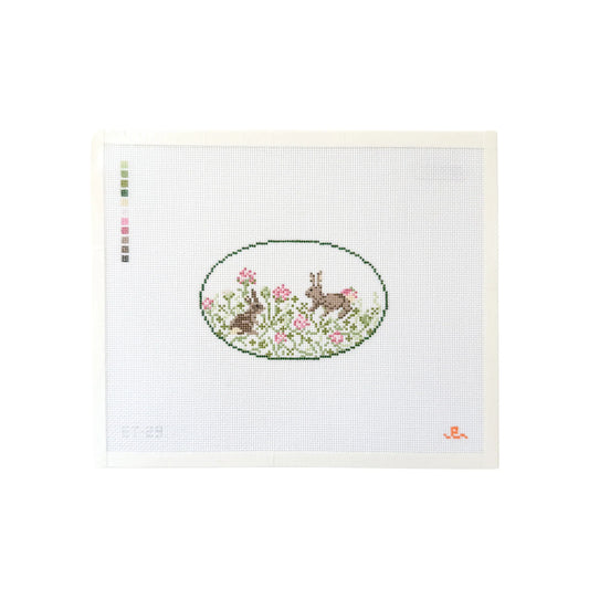 Bunny in Clover Canvas