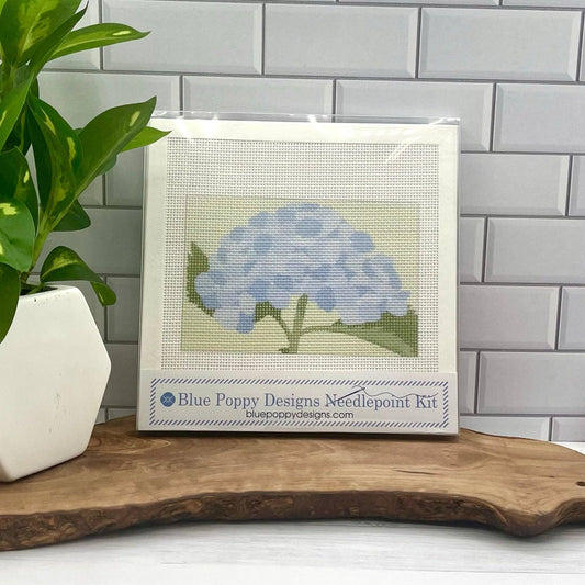 Blue Hydrangea 6x4 Needlepoint Design