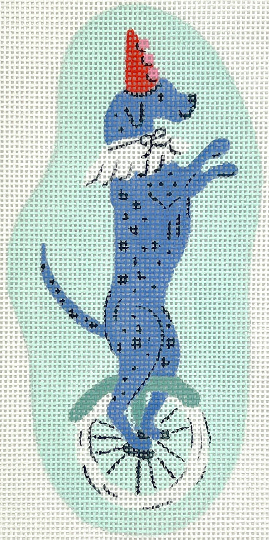 Krissy Mast-Circus Dog-Dalmation Riding Unicycle