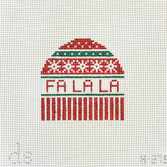 Fa La La Hat Needlepoint Canvas