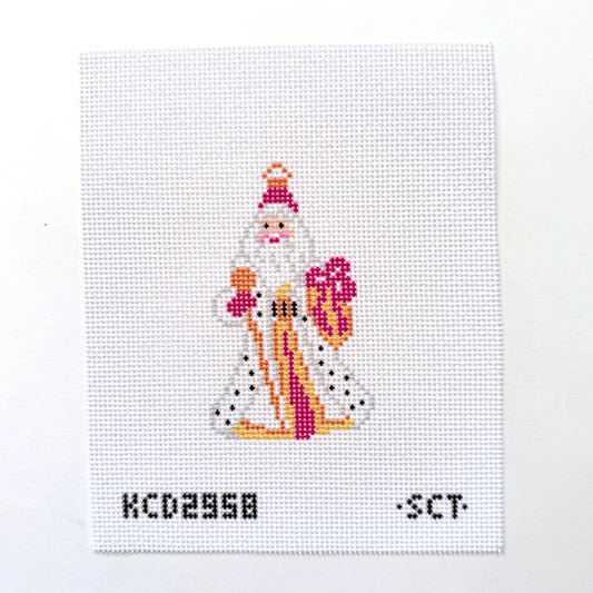 Fancy Santa Printed Canvas