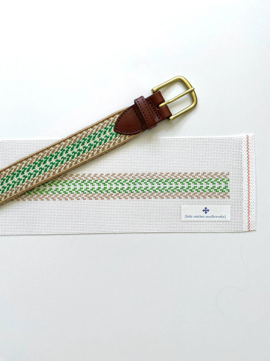 Graham Woven Belt Green
