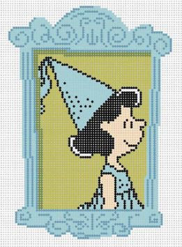 PEANUTS Halloween - Framed Lucy as Princess Canvas