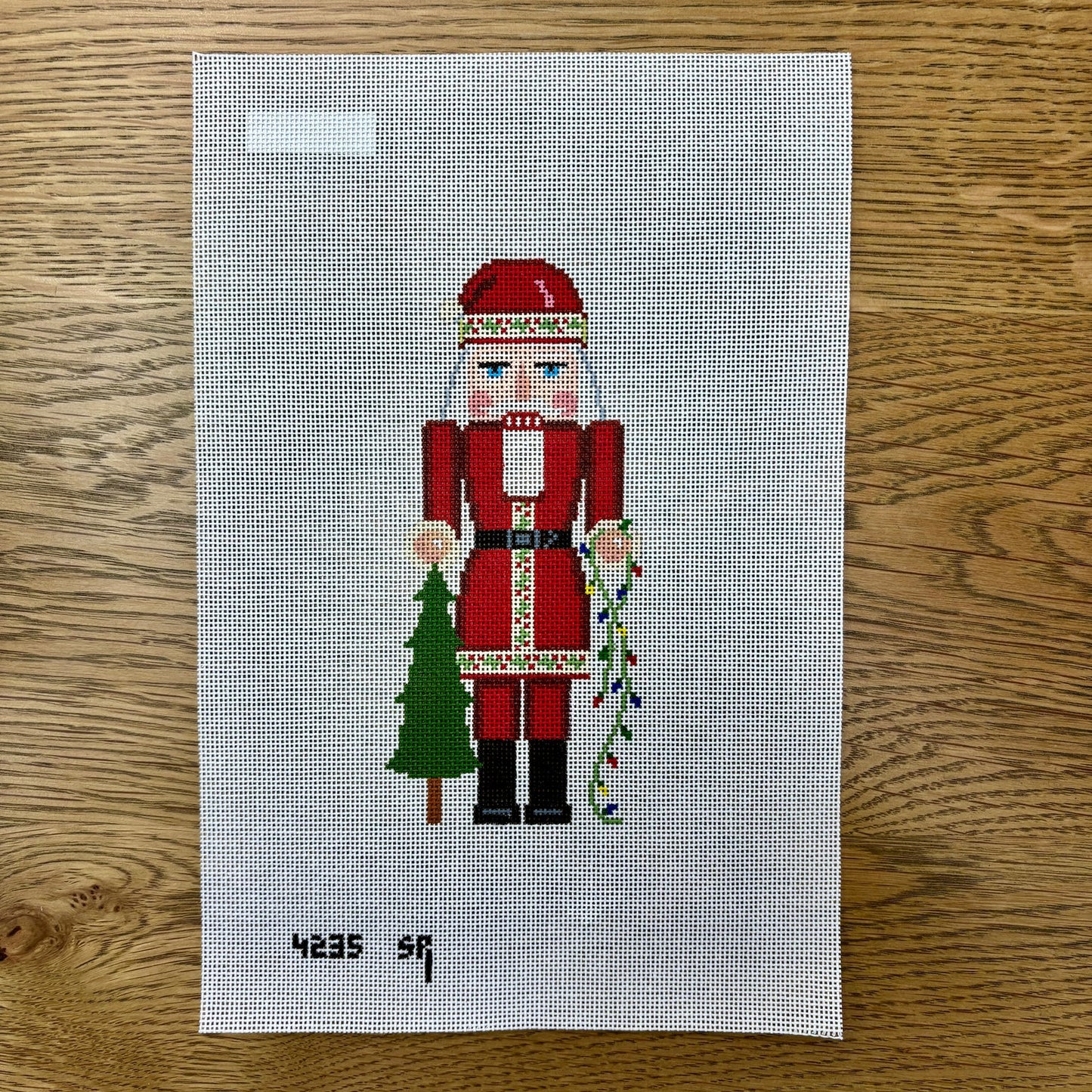 Santa with Tree Nutcracker