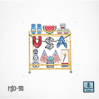 4th of July Bar Cart